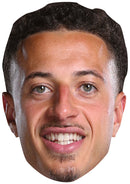 Ethan Ampadu Leeds United Face Mask – Leeds Football Player Celebrity Card Mask – Celebrity Mask for Stag Do, Hen Night, Fancy Dress & Costume Parties – Funny Adult Card Mask