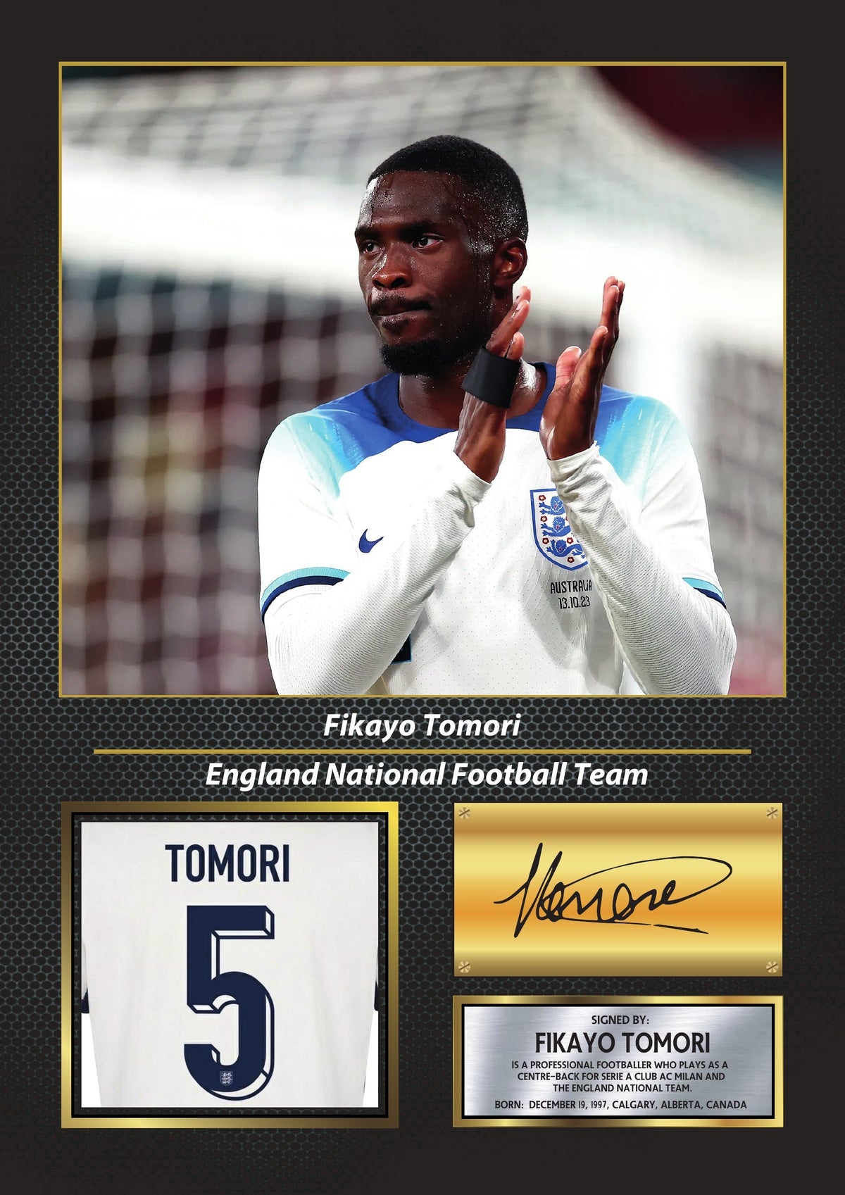 Fikayo Tomori England World Cup 2026 Poster Print – Football Wall Art Perfect Gift for Football Fans – Fikayo Tomori England World Cup 2026 Poster Print