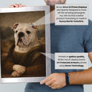 Personalised Mona Lisa pet portrait mockup, Version 2 – a dog or cat as the Mona Lisa