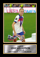 Leah Williamson poster print shown as a print, unofficial sports wall art