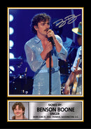 Benson Boone poster print shown as a print, unofficial music wall art