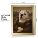 Personalised Mona Lisa pet portrait mockup, Version 2 – a dog or cat as the Mona Lisa