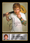 Ed Sheeran poster print, design 3 shown as a print, unofficial music wall art