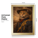Personalised Custer pet portrait mockup, Version 2 – a dog or cat as General Custer