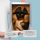 Personalised Napoleon pet portrait mockup, Version 2 – a dog or cat as Napoleon