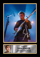 Sam Fender poster print, design 2 shown as a print, unofficial music wall art