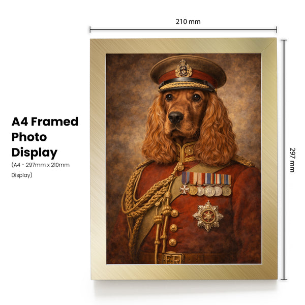 Personalised Kitchener pet portrait mockup, Version 1 – a dog or cat as Lord Kitchener