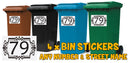 Personalised wheelie bin sticker design 11 house number artwork