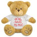Personalised Valentine's teddy bear design 4 with printed t-shirt