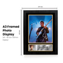 Sam Fender poster print, design 2 shown in a black frame, unofficial music wall art