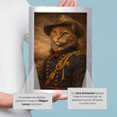 Personalised Custer pet portrait mockup, Version 2 – a dog or cat as General Custer