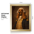Personalised Washington pet portrait mockup, Version 1 – a dog or cat as George Washington