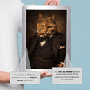 Personalised Churchill pet portrait mockup, Version 1 – a dog or cat as Winston Churchill
