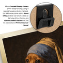 Personalised Pearl Earring pet portrait mockup, Version 1 – a dog or cat as the Girl with a Pearl Earring
