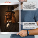 Personalised Lincoln pet portrait mockup, Version 1 – a dog or cat as Abraham Lincoln