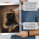 Personalised Queen Victoria pet portrait mockup, Version 2 – a dog or cat as Queen Victoria