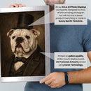 Personalised Lincoln pet portrait mockup, Version 2 – a dog or cat as Abraham Lincoln