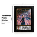 Sam Fender poster print, design 5 shown in a black frame, unofficial music wall art