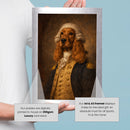 Personalised Washington pet portrait mockup, Version 1 – a dog or cat as George Washington