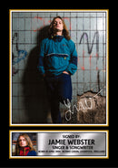 Jamie Webster poster print, design 2 shown as a print, unofficial music wall art