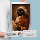 Personalised Mozart pet portrait mockup, Version 2 – a dog or cat as Mozart