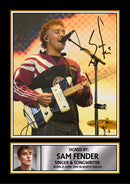 Sam Fender poster print, design 4 shown as a print, unofficial music wall art