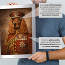 Personalised Kitchener pet portrait mockup, Version 1 – a dog or cat as Lord Kitchener