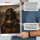 Personalised Mona Lisa pet portrait mockup, Version 1 – a dog or cat as the Mona Lisa