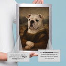 Personalised Mona Lisa pet portrait mockup, Version 2 – a dog or cat as the Mona Lisa