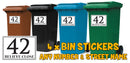 Personalised wheelie bin sticker design 15 artwork with house number