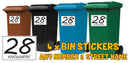 Personalised wheelie bin sticker design 14 artwork with house number