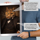Personalised Churchill pet portrait mockup, Version 1 – a dog or cat as Winston Churchill