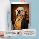 Personalised Washington pet portrait mockup, Version 2 – a dog or cat as George Washington