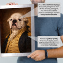 Personalised Washington pet portrait mockup, Version 2 – a dog or cat as George Washington