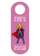 Personalised kids door hanger reading Evie's Room