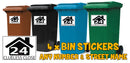 Personalised wheelie bin sticker design 18 artwork with house number