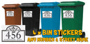 Personalised wheelie bin sticker design 9 artwork with house number and street name