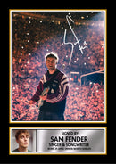 Sam Fender poster print, design 5 shown as a print, unofficial music wall art