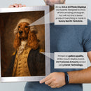 Personalised Washington pet portrait mockup, Version 1 – a dog or cat as George Washington