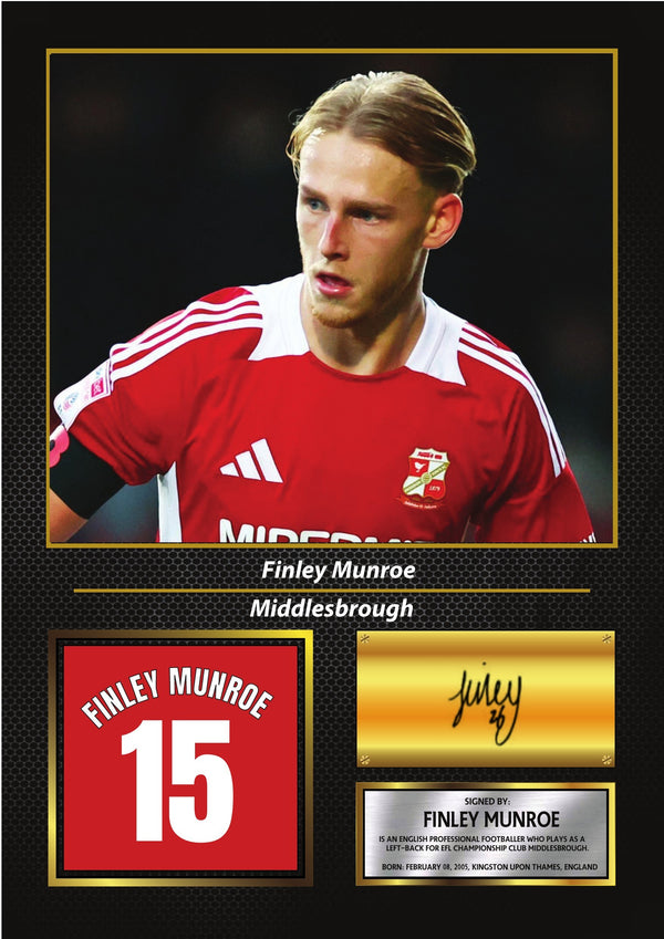 Finley Munroe Middlesbrough FC Poster Print