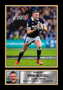 Finn Russell Printed Autograph Poster – Scotland Rugby Union Star Wall Art – Scottish Rugby Player Memorabilia Poster Print