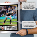 Finn Russell Printed Autograph Poster – Scotland Rugby Union Star Wall Art – Scottish Rugby Player Memorabilia Poster Print