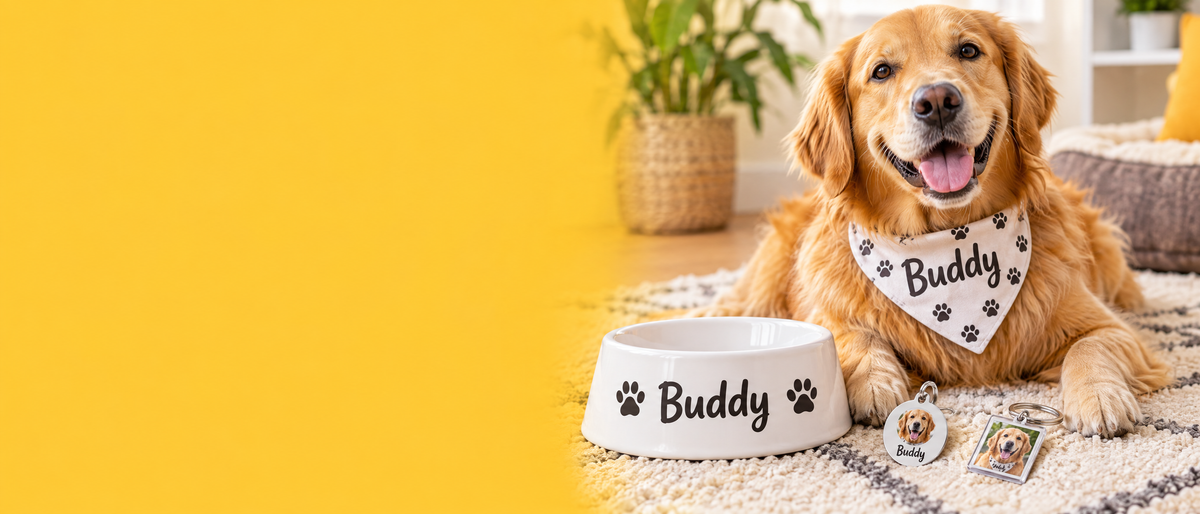Personalised pet gifts collection banner
