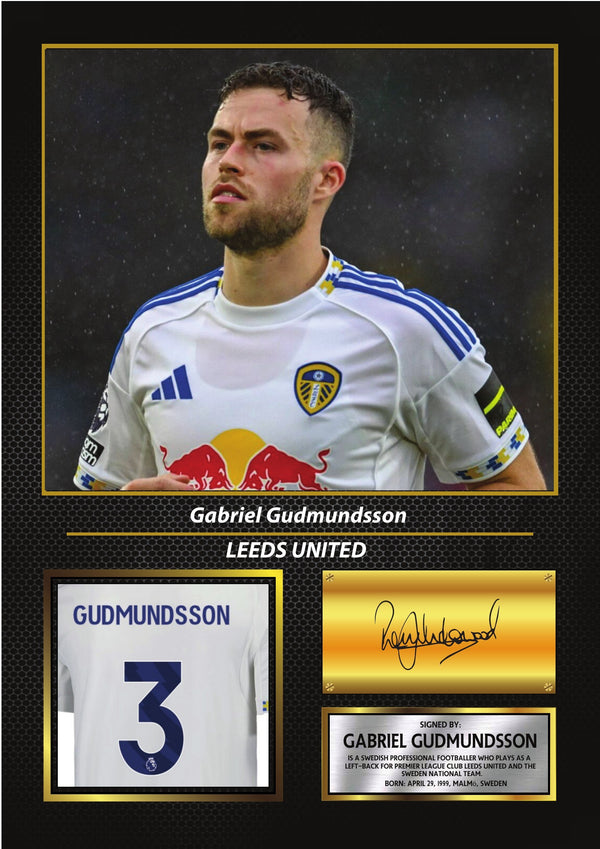 Gabriel Gudmundsson Leeds United Poster Print