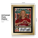 Gemma Bonner Signed Poster Print – Liverpool FC Women’s Captain Tribute Wall Art with Signature & “You’ll Never Walk Alone” –  England Defender Memorabilia for Fans & Collectors