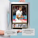 George Ford England Rugby Printed Autograph Poster – Signed Style Wall Art Print – England Rugby Union Fly Half Gift – Sports Fan Decor