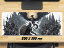 Extra Large Gaming Mouse Mat (800mm x 300mm) - Gothic Souls Dark 2