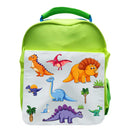 Personalised Custom Any Image Kids School Backpack Hi Vis - Your Image Back To School Bag - Red Green Rucksack Bag