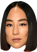 Greta Lee - Russian Doll Celebrity Face Mask Fancy Dress Cardboard Costume Mask