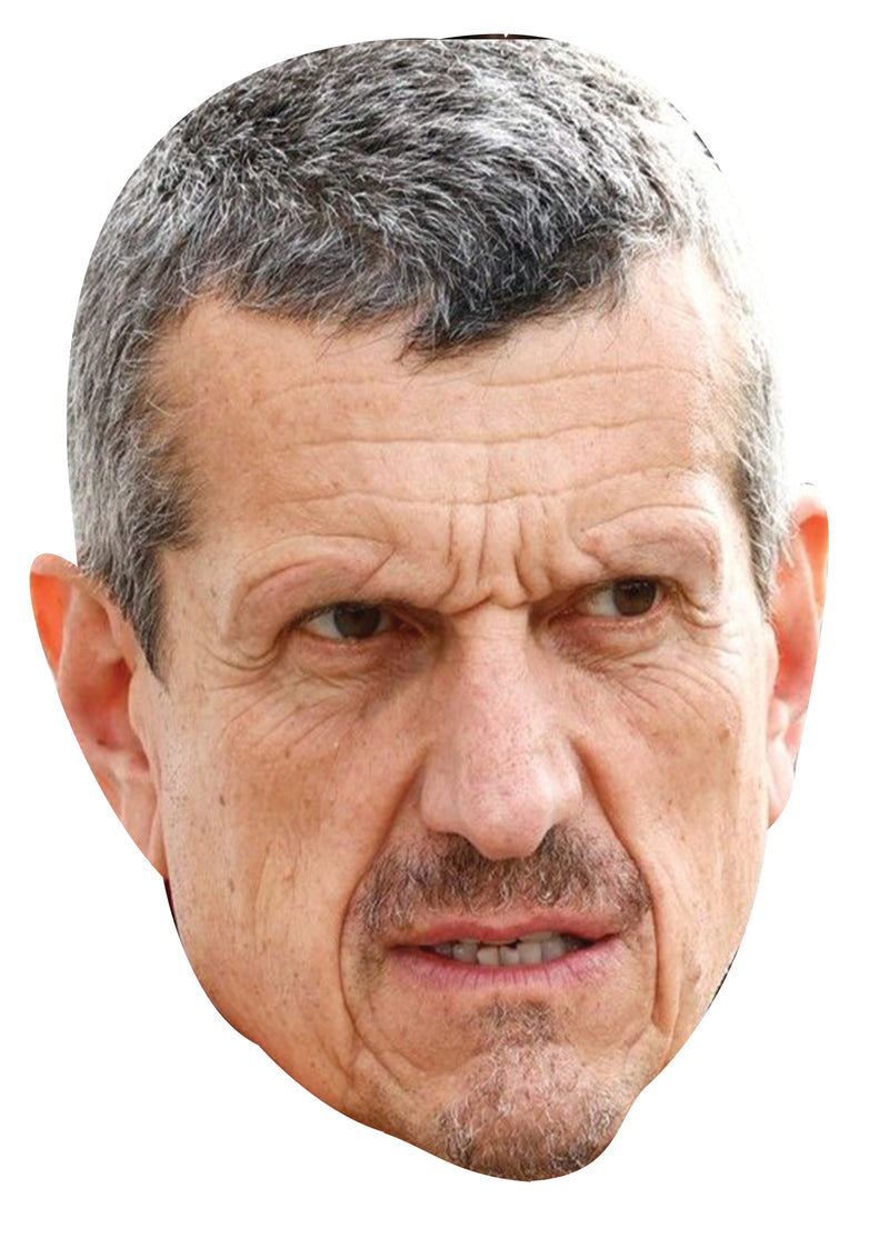 Guenther Steiner F1 Celebrity Face Mask Fancy Dress Cardboard Costume Mask